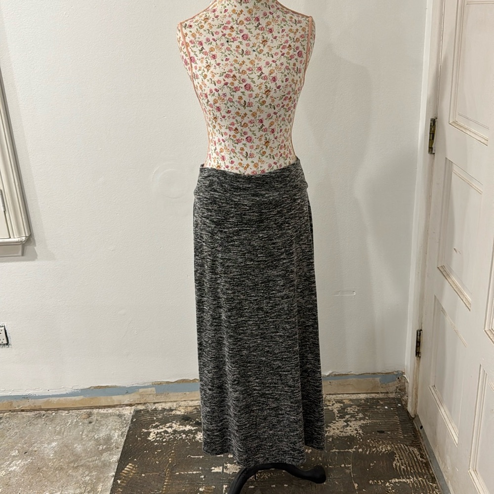 by&by Mixed Grey Maxi Skirt